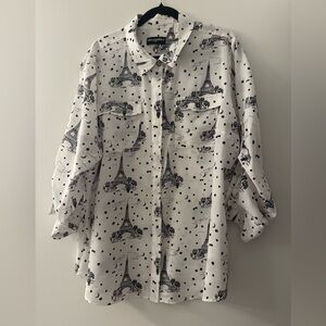 Karl Lagerfeld Blouse Size 1X. Worn once, very good condition.